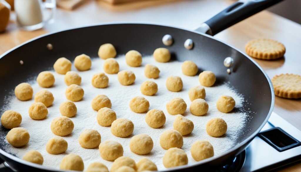 Biscuit Dough on Stovetop