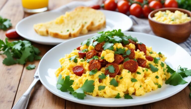 how to cook chorizo with eggs